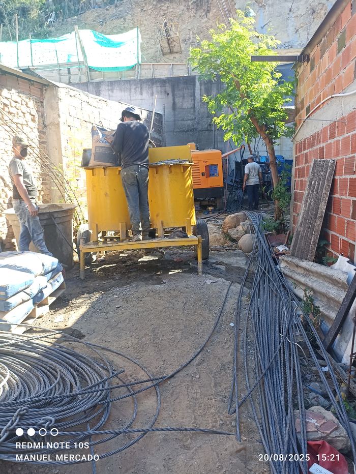 Operación de equipo de inyección de lechada